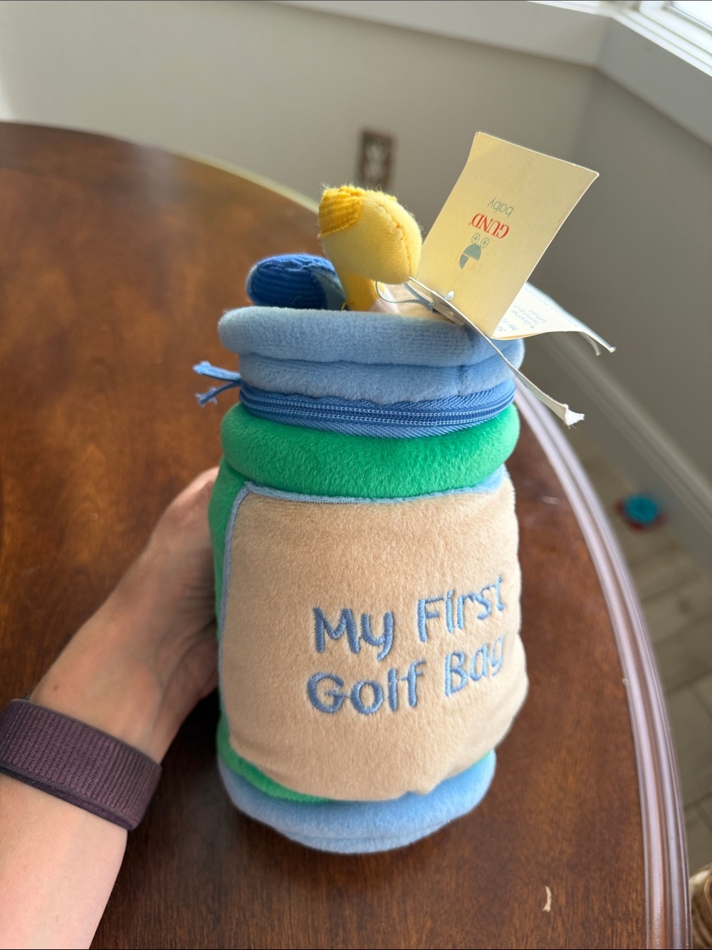 NWT Baby Gund My First Golf Bag Plush Playset